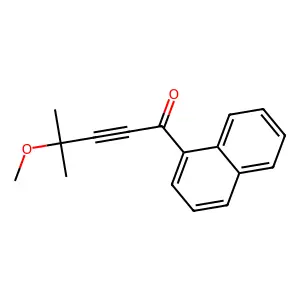 4-Methoxy-4-methyl-1-(naphthalen-1-yl)pent-2-yn-1-one structure