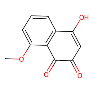 4-Hydroxy-8-methoxynaphthalene-1,2-dione structure