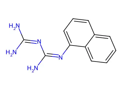 1-(Diaminomethylidene)-2-naphthalen-1-ylguanidine structure