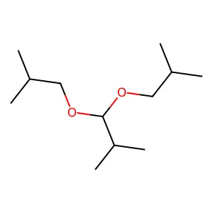 Propane, 2-methyl-1,1-bis(2-methylpropoxy)- structure