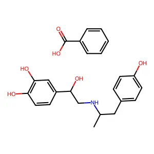 benzoic acid,4-[1-hydroxy-2-[1-(4-hydroxyphenyl)propan-2-yla structure