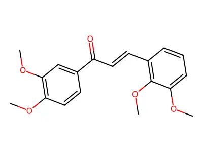 (2E)-3-(2,3-Dimethoxyphenyl)-1-(3,4-dimethoxyphenyl)prop-2-en-1-one structure