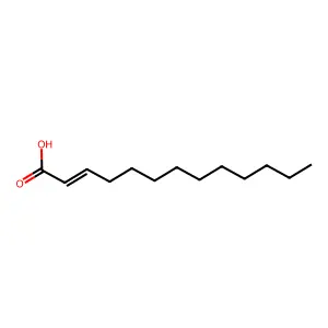 十三碳-2-烯酸 structure