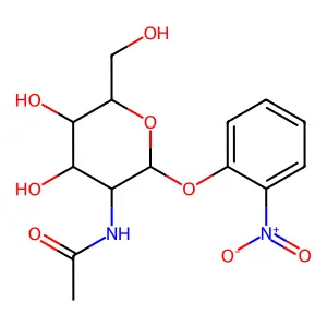 2-Nitrophenyl 2-acetamido-2-deoxy-beta-D-glucopyranoside structure