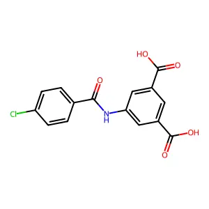 5-[(4-Chlorobenzoyl)amino]isophthalic acid structure