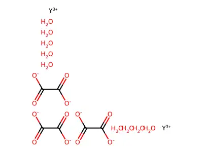 Oxalate;bis(yttrium(3+));hydrate structure