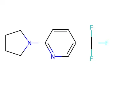 2-(Pyrrolidin-1-yl)-5-(trifluoromethyl)pyridine structure