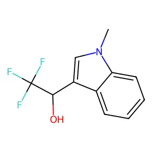 (1S)-2,2,2-trifluoro-1-(1-methyl-1H-indol-3-yl)ethan-1-ol structure
