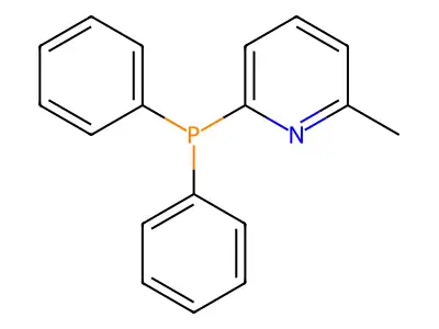 2-Diphenylphosphino-6-methylpyridine structure