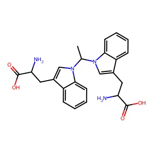 1,1'-Ethylidenebis(L-tryptophan) structure
