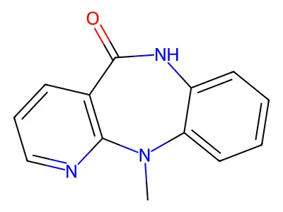 5H-Pyrido(2,3-b)(1,5)benzodiazepin-5-one, 6,11-dihydro-11-methyl- structure