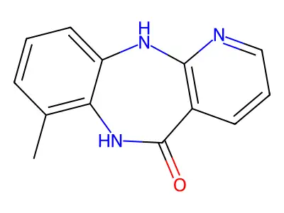 7-Methyl-6,11-dihydro-5H-pyrido(2,3-b)(1,5)benzodiazepin-5-one structure