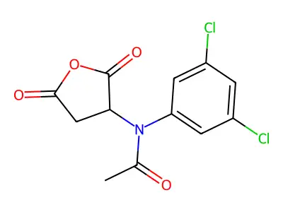 N-(3,5-dichlorophenyl)-N-(2,5-dioxotetrahydrofuran-3-yl)acetamide structure