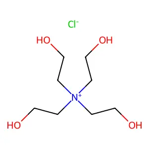 Ethanaminium, 2-hydroxy-N,N,N-tris(2-hydroxyethyl)-, chloride (1:1) structure