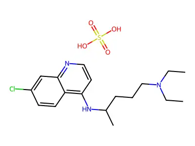 硫酸氯喹 structure
