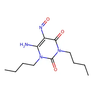 6-Amino-1,3-dibutyl-5-nitroso-2,4(1H,3H)-pyrimidinedione structure
