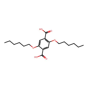 2,5-双(己氧基)对苯二甲酸 structure