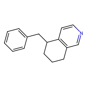 Isoquinoline, 5,6,7,8-tetrahydro-5-(phenylmethyl)- structure