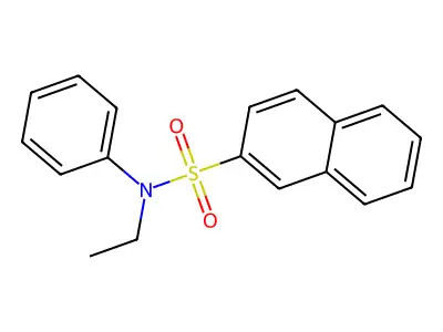 N-ethyl-N-phenylnaphthalene-2-sulfonamide structure