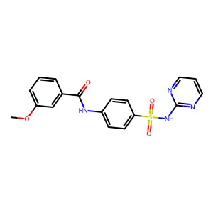 3-Methoxy-N-[4-(pyrimidin-2-ylsulfamoyl)-phenyl]-benzamide structure