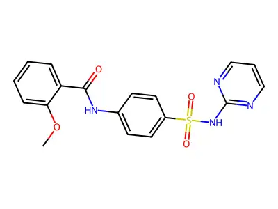 2-methoxy-N-[4-(pyrimidin-2-ylsulfamoyl)phenyl]benzamide structure