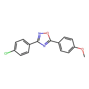 3-(4-Chlorophenyl)-5-(4-methoxyphenyl)-1,2,4-oxadiazole structure