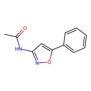 N-(5-Phenyl-3-isoxazolyl)acetamide structure