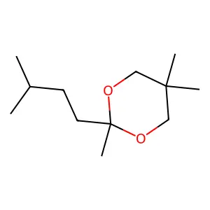 2,5,5-Trimethyl-2-(3-methylbutyl)-1,3-dioxane structure