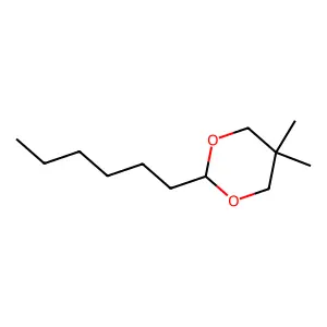 2-Hexyl-5,5-dimethyl-1,3-dioxane structure