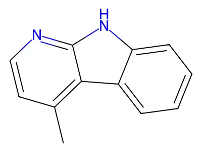 4-Methyl-alpha-carboline structure