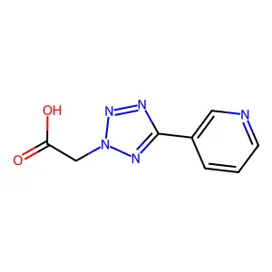 (5-Pyridin-3-yl-tetrazol-2-yl)-acetic acid structure