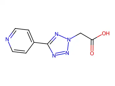 (5-Pyridin-4-yl-tetrazol-2-yl)-acetic acid structure