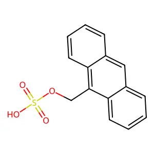Anthracen-9-ylmethyl hydrogen sulfate structure