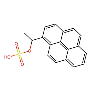 1-芘-1-基乙基磺酸氢酯 structure