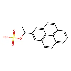 1-芘-2-基乙基硫酸氢酯 structure