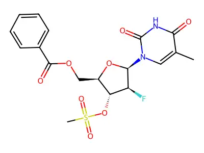 Benzoyl-Mesyl-FMAU structure
