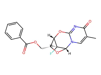 Anhydro nucleoside structure