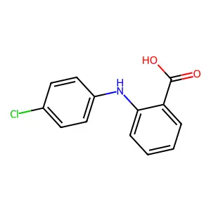 2-(4-Chloroanilino)benzoic acid structure