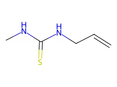 Thiourea, N-methyl-N'-2-propenyl- structure