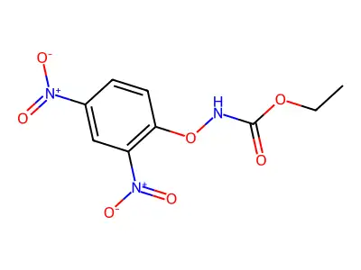 ethyl N-(2,4-dinitrophenoxy)carbamate structure