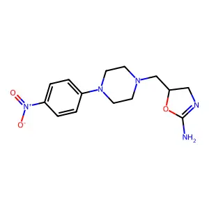 5-(1-P-Nitrophenyl-4-piperazinyl)methyl-2-amino- structure
