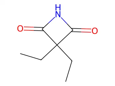 2,4-Azetidinedione, 3,3-diethyl- structure