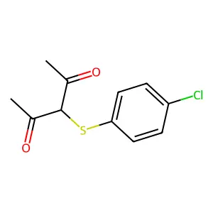 3-[(4-Chlorophenyl)thio]pentane-2,4-dione structure