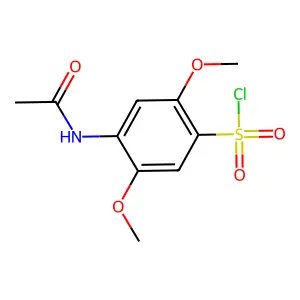 Benzenesulfonyl chloride, 4-(acetylamino)-2,5-dimethoxy- structure