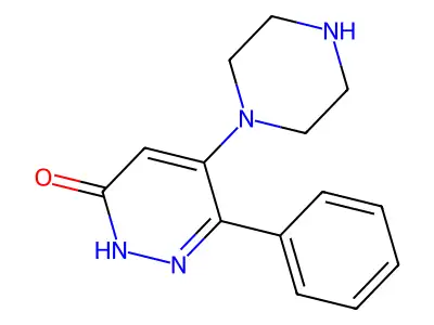 6-Phenyl-5-(piperazin-1-yl)pyridazin-3(2H)-one structure