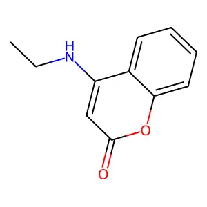 4-(Ethylamino)chromen-2-one structure