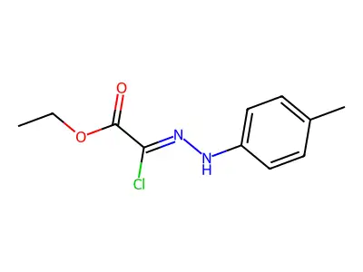 Ethyl 2-chloro-2-(2-(p-tolyl)hydrazono)acetate structure