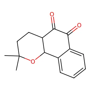 3,4,4a,10b-tetrahydro-2,2-dimethyl-2H-Naphtho[1,2-b]pyran-5,6-dione structure