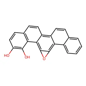 anti-Benzo(a)chrysene-11,12-diol-13,14-epoxide structure