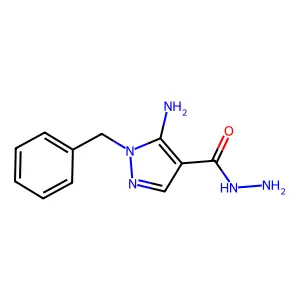 5-amino-1-benzyl-1H-pyrazole-4-carbohydrazide structure